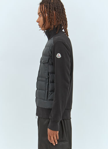 Padded Zip-Up Cardigan Moncler Padded Zip-Up Cardigan Black mon0158024