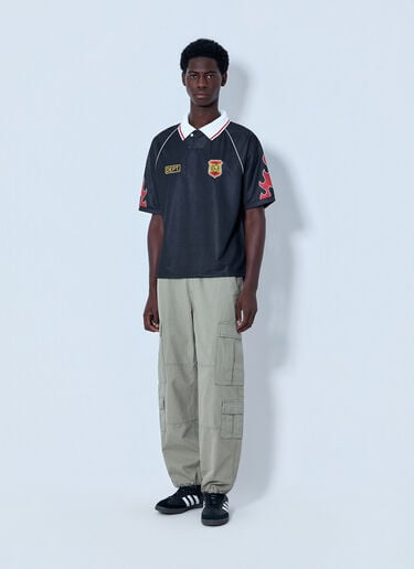 Gallery Dept. Embroidered Polo Shirt Black gdp0164009
