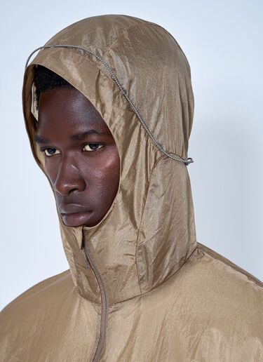 LN-CC® - Satisfy: Pertex® Diamond Fuse Windbreaker Jacket - Beige Satisfy Pertex® Diamond Fuse Windbreaker Jacket Beige sat0165008