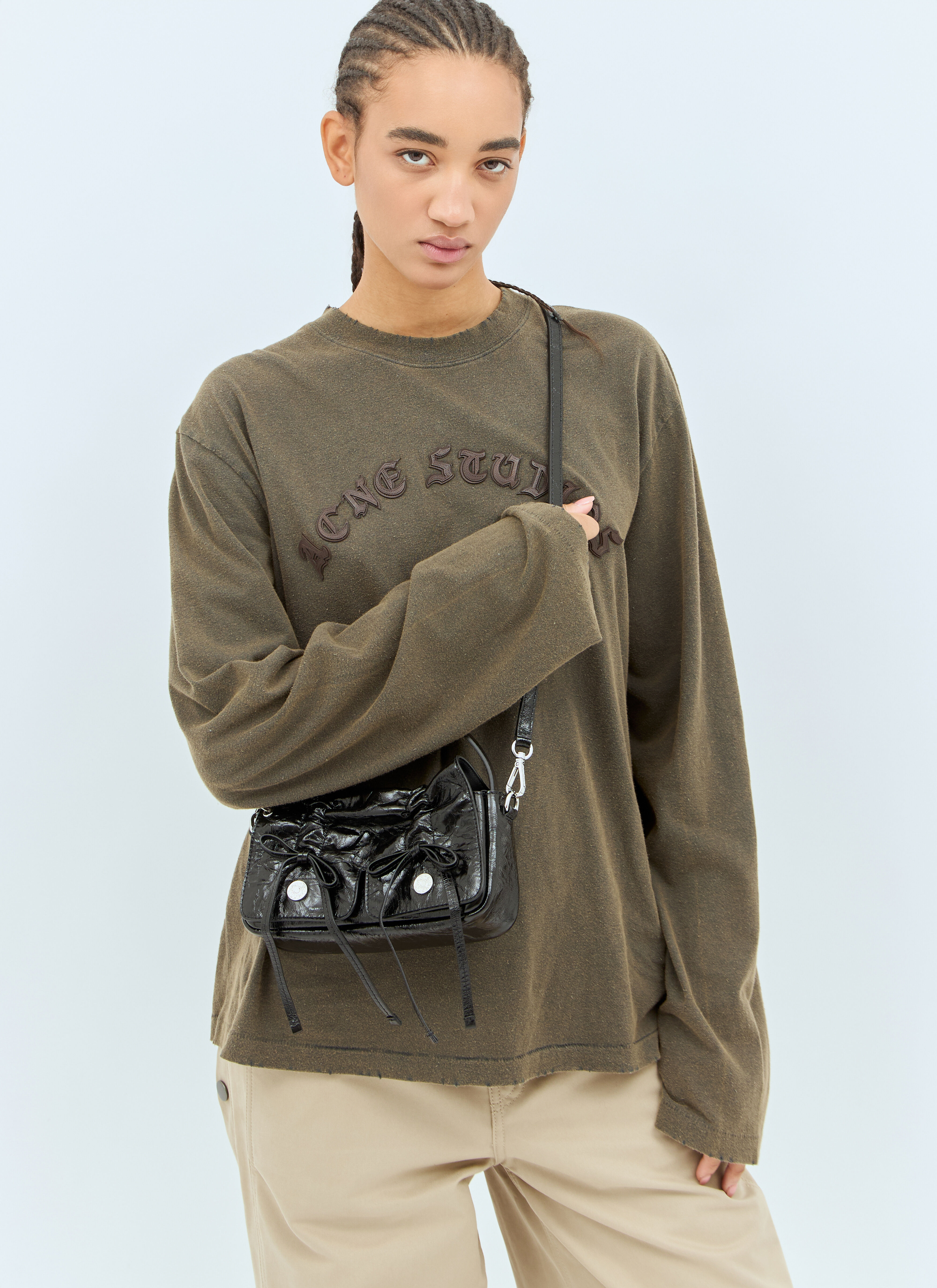 Acne Studios Women's' Micro Multi-Pocket Shoulder Bag in Black