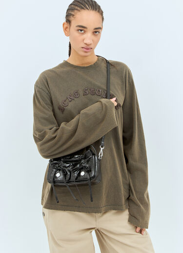 Acne Studios 袖珍多口袋单肩包 黑色 acn0258028
