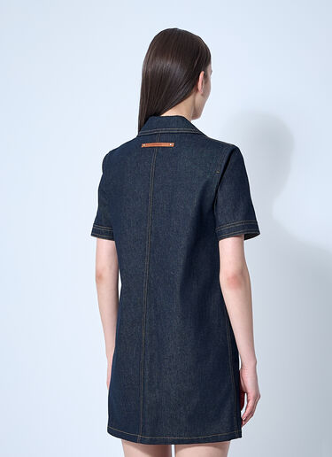 Moncler Denim Mini Dress Blue mon0260019