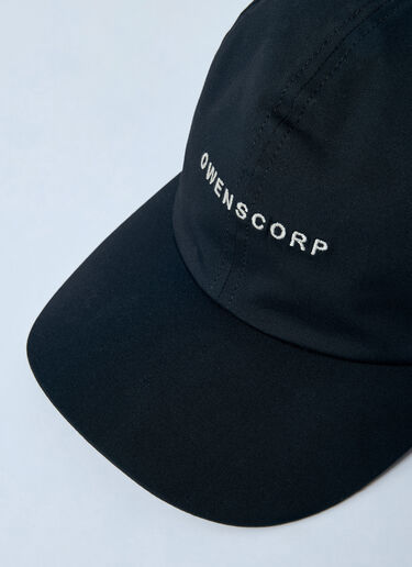 Rick Owens Logo Motif Baseball Cap Black ric0159066