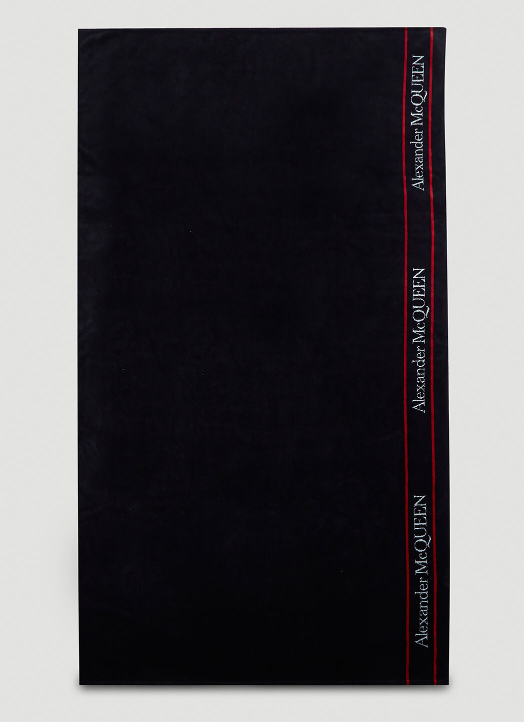 Saint Laurent 徽标沙滩巾 黑色 sla0145025