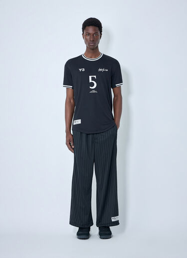 Y-3 Logo Print Jersey T-Shirt Black yyy0364040