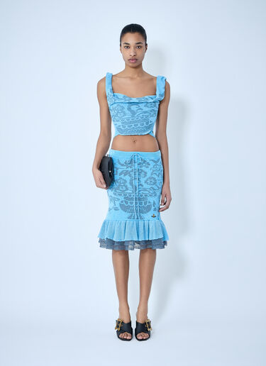Vivienne Westwood Julia Bodice Top Blue vvw0264013