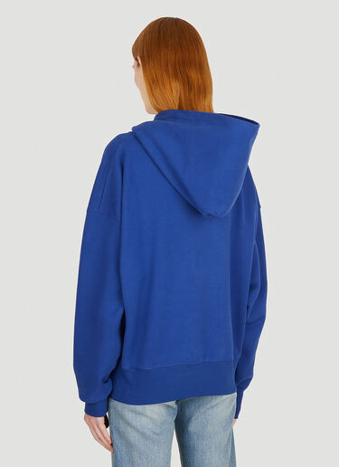 Saint Laurent Vintage Logo Hooded Sweatshirt Blue sla0250026