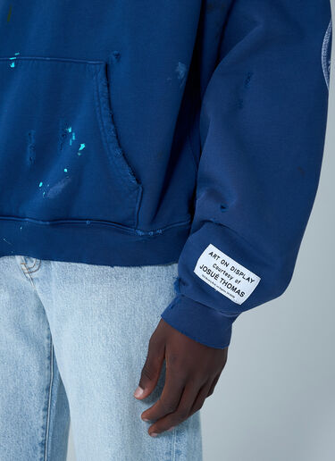 Gallery Dept. Distressed Chateau Raunch Hooded Sweatshirt Navy gdp0160063