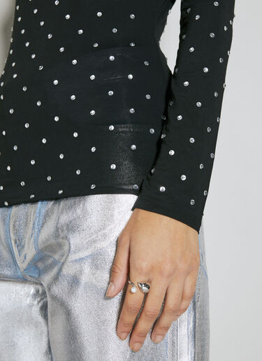Crystal Embellished Top Rabanne Crystal Embellished Top Black pac0253023