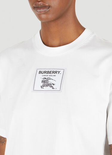 Burberry Logo Patch T-Shirt White bur0251019