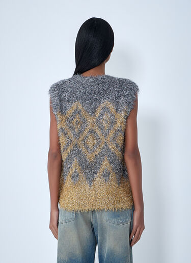 Acne Studios Textured Sleeveless Knit Top Gold acn0263001