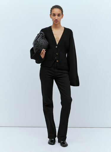 Scarlet Knit Cardigan Khaite Scarlet Knit Cardigan Black kha0253001