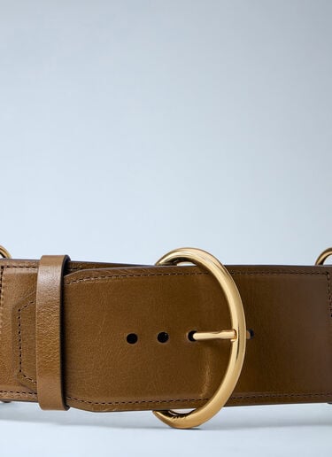 Chloé Chain Detail Wide Belt Brown chl0264037