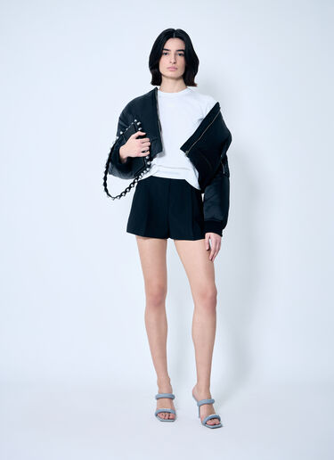 Alexander Wang Essential Shrunken Puff Logo T-Shirt White awg0259022