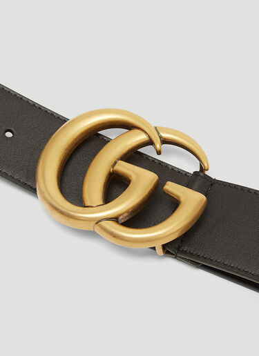 Gucci GG 마르몽 가죽 벨트 Black guc0233072