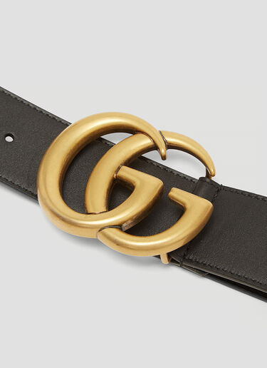 Gucci GG Marmont Leather Belt Black guc0233072