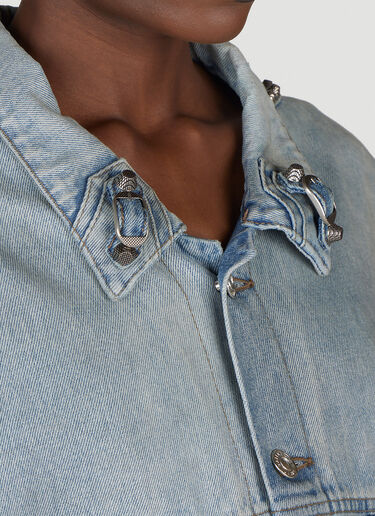 Cagole Oversized Denim Jacket Balenciaga Cagole Oversized Denim Jacket Blue bal0254022