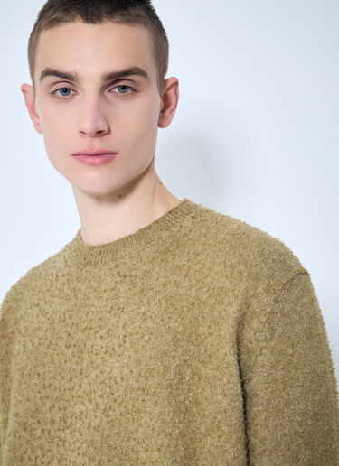 Maison Margiela Pilling Crewneck Sweater Brown mla0159005