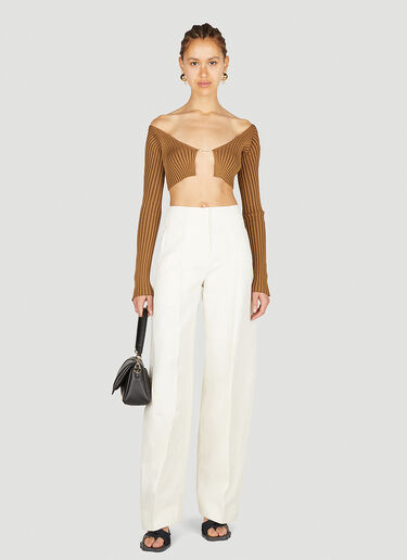 Jacquemus 르 판탈롱 플리다오 팬츠 크림 jac0251005