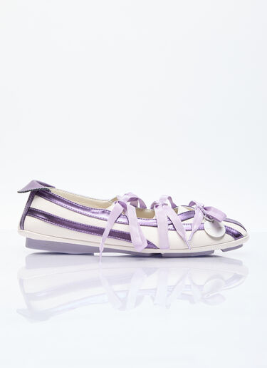 Kiko Kostadinov Lella 混合平底鞋 浅紫色 kko0254022