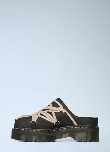 LN-CC® - Rick Owens x Dr. Martens: Quad Sole Megalace® Mules - Black Rick Owens x Dr. Martens Quad Sole Megalace® Mules Black rod0266003