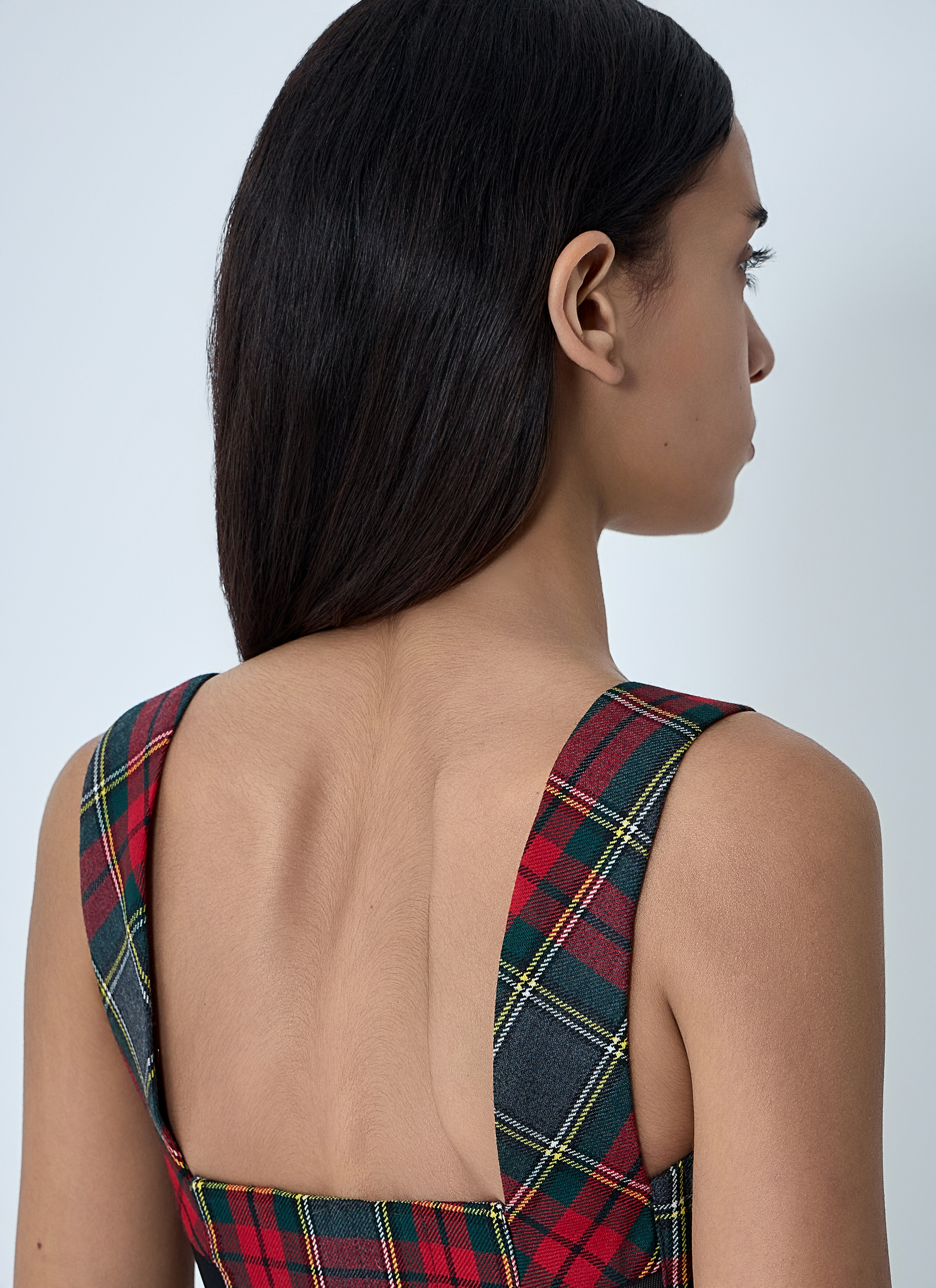 Vivienne Westwood Women's' Juliet Check Corset in Green | LN-CC®