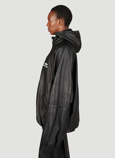 Balenciaga Tracksuit Leather Jacket Black bal0253001