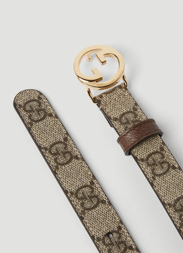 Gucci Blondie Logo Plaque Belt Brown guc0252046