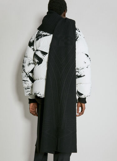Embossed Logo Scarf Y-3 Embossed Logo Scarf Black yyy0354030