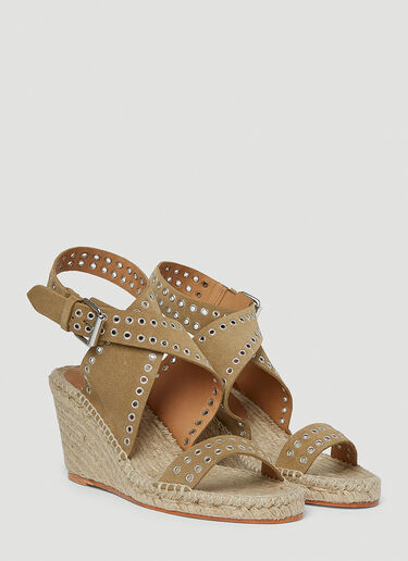 Isabel Marant Iriane High Heel Espadrilles Beige ibm0251035