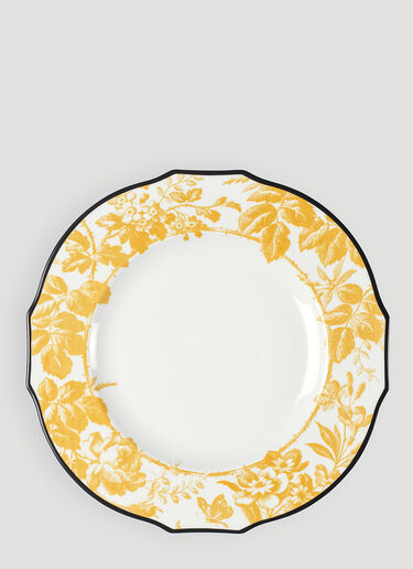 Set of Two Herbarium Dinner Plate Gucci Set of Two Herbarium Dinner Plate Yellow wps0670150