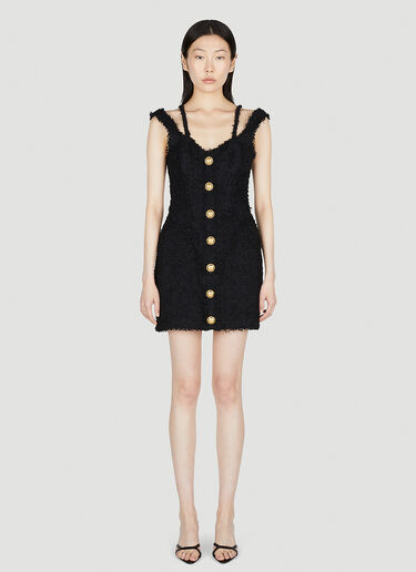 Tweed Dress Balmain Tweed Dress Black bln0252025