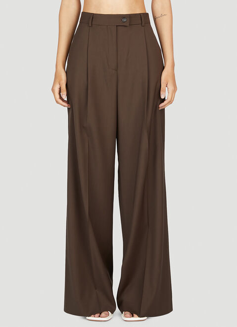 Sportmax テンダ ワイドレッグパンツ ブルー spx0252010
