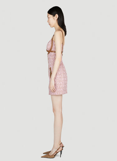 Versace Cut-Out Medusa Dress Pink vrs0253006