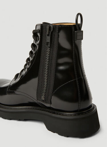 Kenzo Kenzosmile Lace Up Boots Black knz0250034