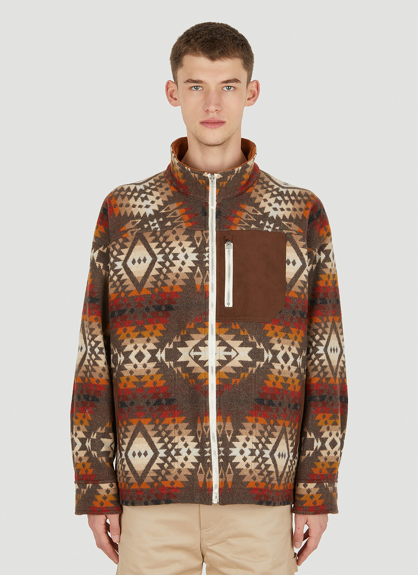 Junya Watanabe Brown Pendleton Edition Jacket In Brown