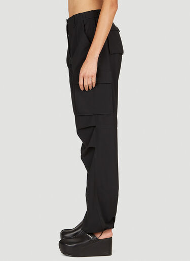 Coperni Tailored Wide Leg Cargo Pants Black cpn0253007
