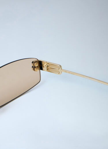 Balenciaga Gossip Rectangular Sunglasses Brown bal0264033