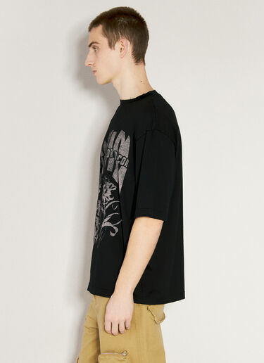 Lanvin x Future ロゴプリントTシャツ  ブラック lvf0157005