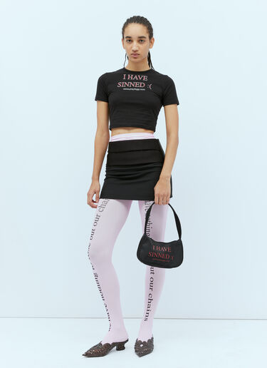 Praying I Have Sinned Shoulder Bag Black pry0354022