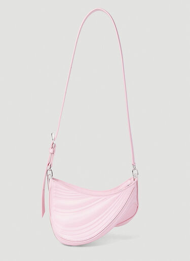 Mugler Spiral Curve 01 Shoulder Bag Pink mug0252041