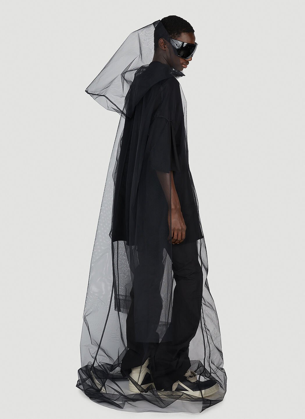 Rick Owens Men s Flyproof Kaftan Coat in Black LN CC