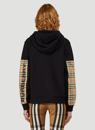 Burberry Aubree Zip-Through Hooded Sweatshirt Black bur0243018