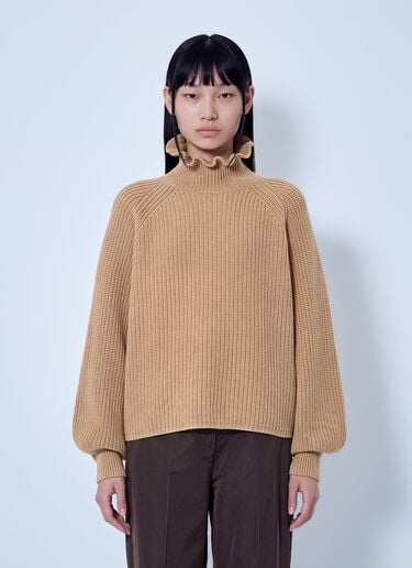 LN-CC® - Max Mara: Ribbed Knit Sweater - Camel Max Mara Ribbed Knit Sweater Camel max0266055