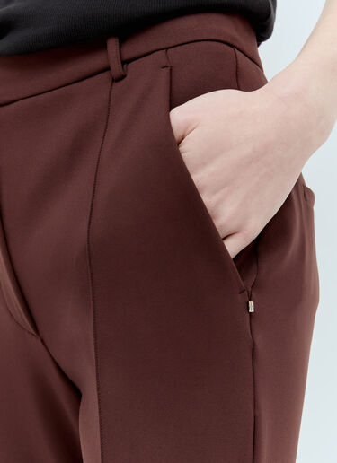 Sportmax 테일러드 저지 팬츠  브라운 spx0255003