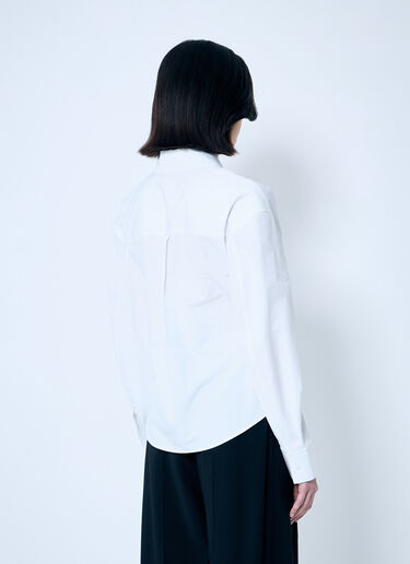 Alexander Wang Deconstructed Button-Down Shirt White awg0259003