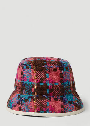 Gucci Check Tweed Bucket Hat Black guc0255176