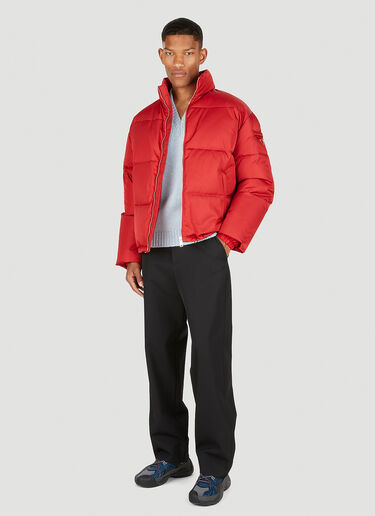 Prada Re-Nylon Quilted Jacket Red pra0149004