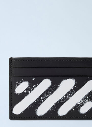 Diagonal Spray Card Case Off-White Diagonal Spray Card Case Black ofw0162031