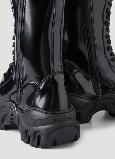 Rombaut Patent Combat Boots Black rmb0246006